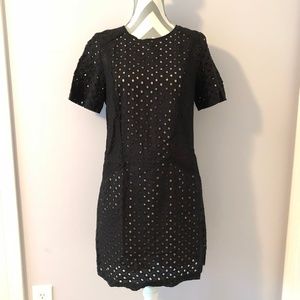 Trina Turk Black Eyelet Dress